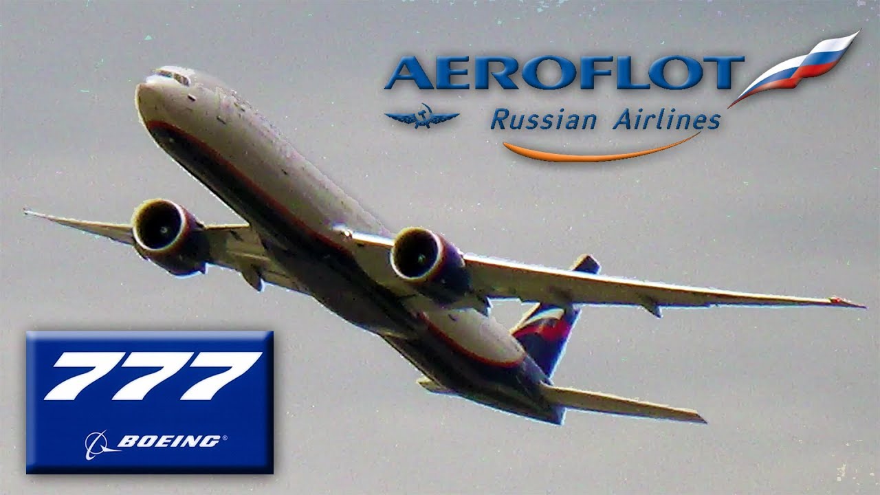 Aeroflot Boeing 777300ER STUNNING Takeoff at New York JFK Int'l