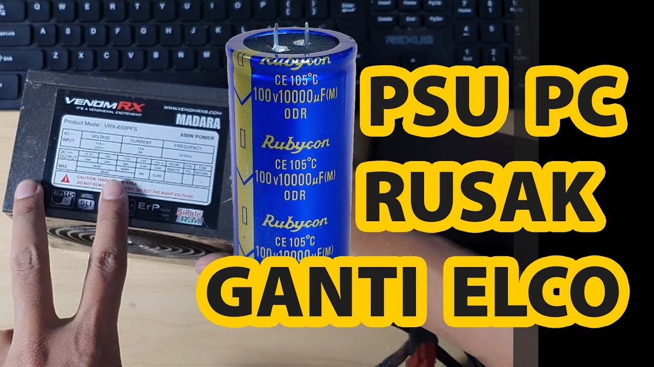 PC No Display Service Power Supply PC Lemah YouTube