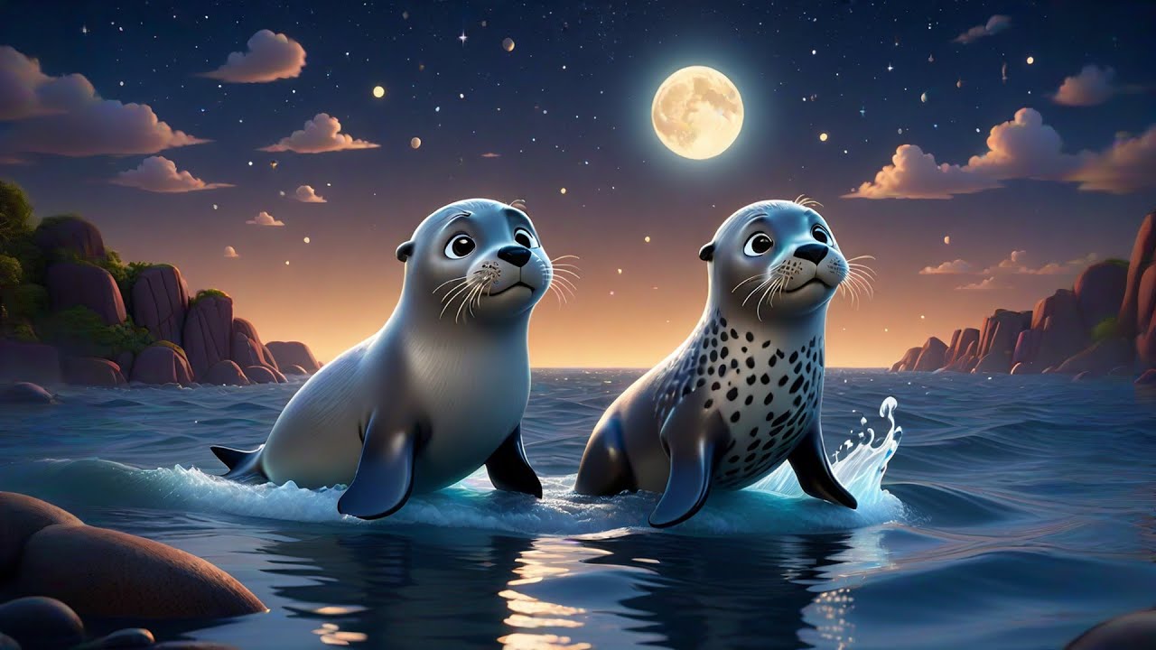 Seven Singing Seals Swim in Tune | Animal Songs for Kids | Nursery Rhymes and Baby Songs