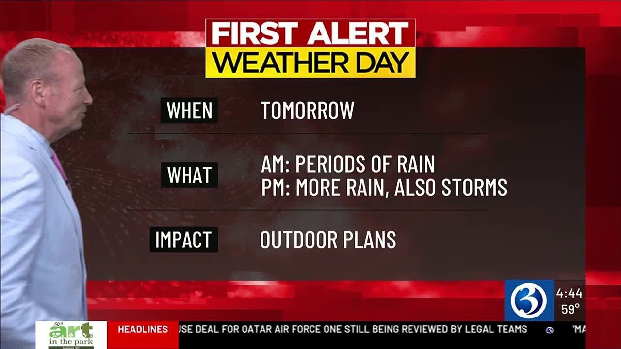 FORECAST: A First Alert Weather Day for weekend rain and storms - YouTube