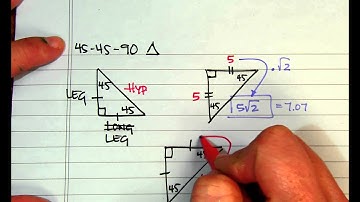 8 2 45 45 90 Triangle