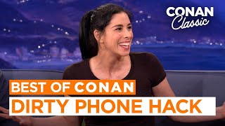 Sarah Silverman's Dirty Smartphone Hack | CONAN on TBS