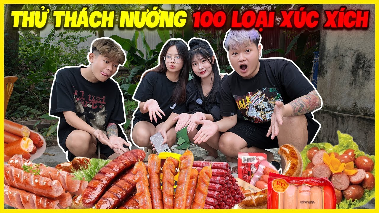 Yến Chi | Thử Thách Mua 100 Loại Xúc Xích Khác Nhau | Thắng Nhận 500K ???