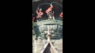 Sighting Santa by Munich Germany tower clock short version