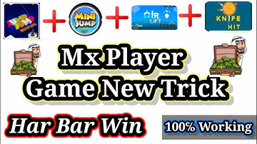 Mx player game hack Trick/ Knife Hit., Air left, Jumpjump, mini jump, Game hack kaise kare/ Unlimite
