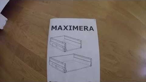How to open IKEA MAXIMERA method kitchen drawer front ?!?