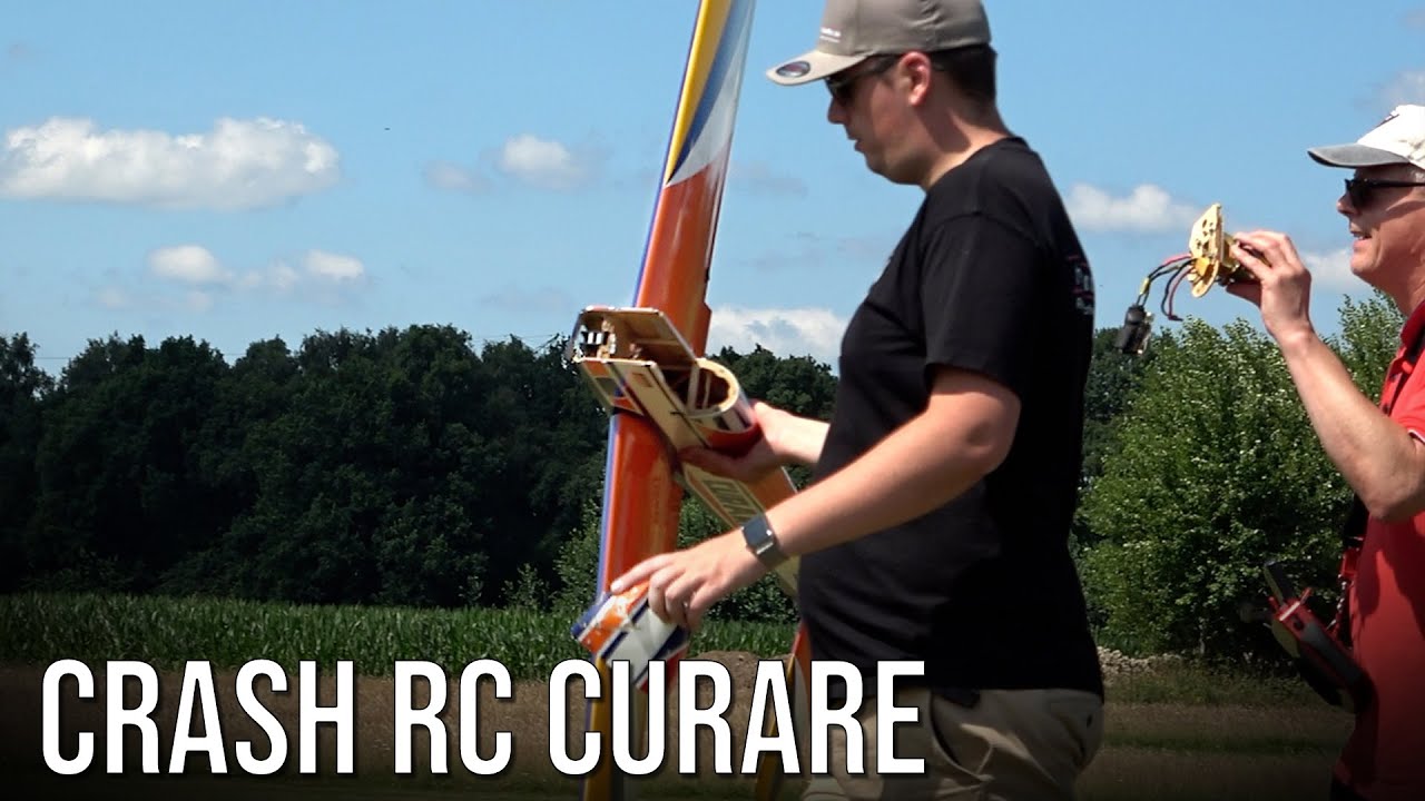 Nasty Crash! Nice Retro RC Plane Curare Crashed At Flight Show