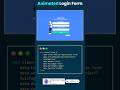 How to Animated Login From || css #html #javascript #coding #webdevelopment #webdesign #animation