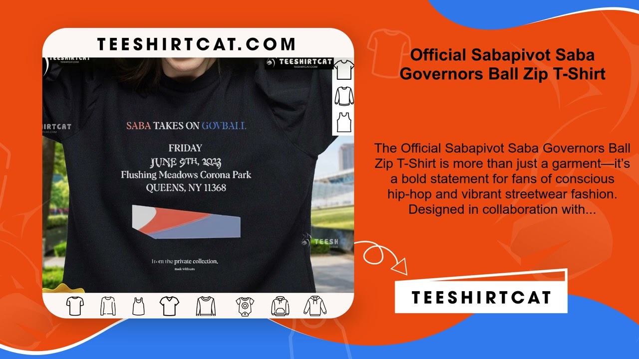 Official Sabapivot Saba Governors Ball Zip T-Shirt