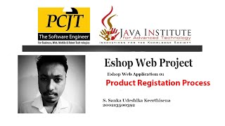 Eshop Web application 13 (Product registration Process)