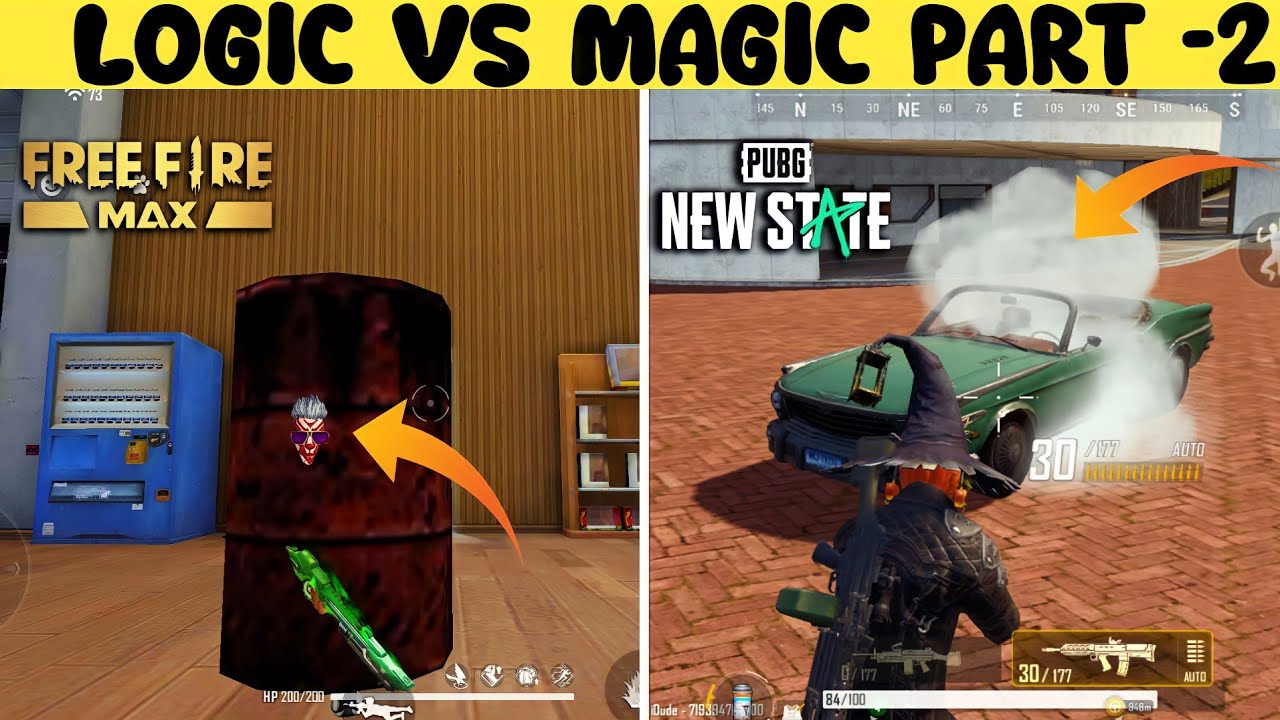 FREE FIRE MAX VS PUBG NEW STATE logic Vs Magic Part 2
