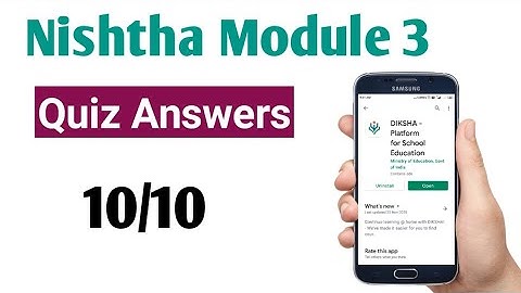 Nishtha module 3 Answers | Nishtha module 3 quiz answers | Nishtha online training