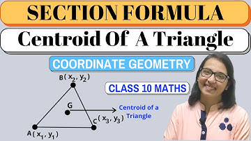 Centroid Of A Triangle ।। Coordinate Geometry ।। Class 10 Maths