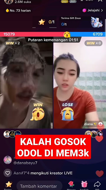 Kalah batle Tiktok GOSOK ODOL DI M3M3K