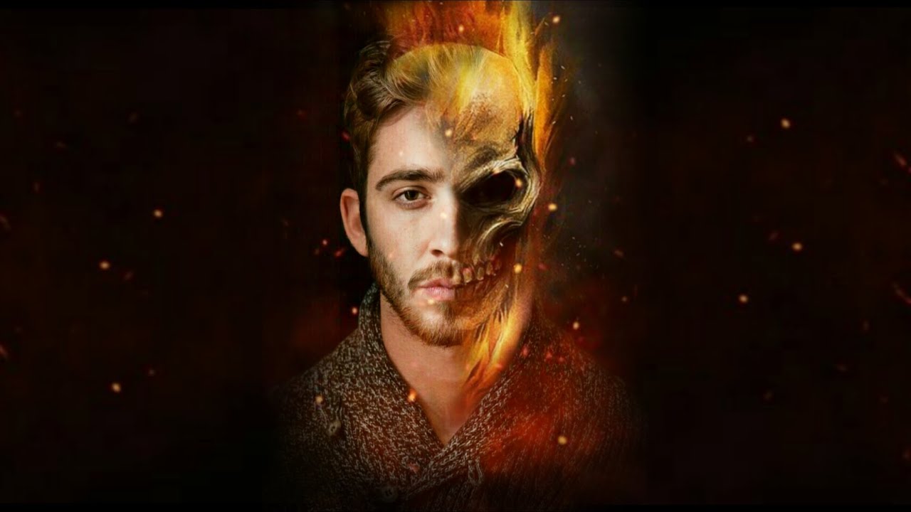 FIRE SKULL FACE EDITING - PICSART PHOTO EDITING | SPLENDID PIXEL