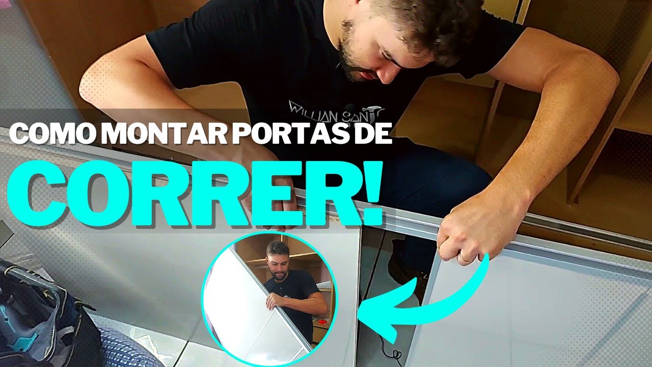 Como MONTAR PORTAS DE CORRER de Guarda Roupa