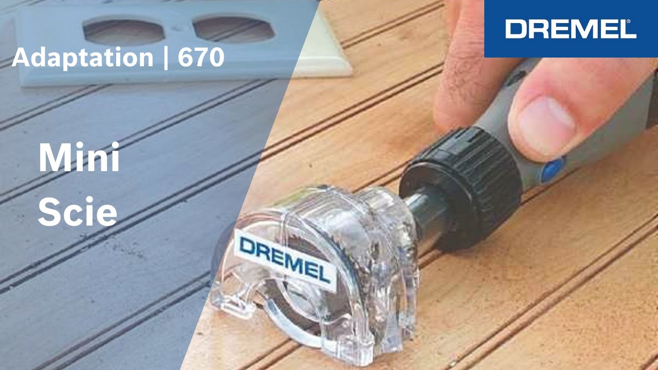 Dremel 670 Adaptation Mini scie circulaire pour tronçonner dans le