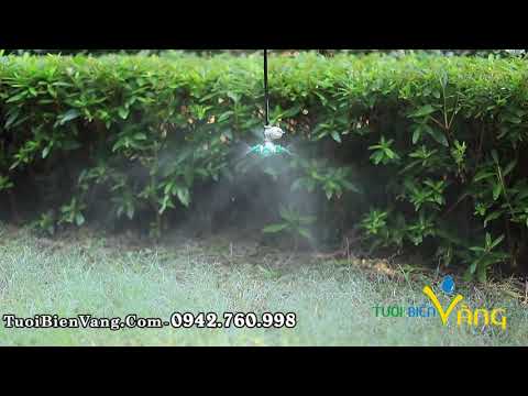Béc tưới cây phun sương bằng nhựa có van áp chống rỉ - Tưới Biển Vàng
