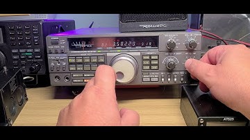 Kenwood R-5000 Tuning 3000 - 4000 kHz Shortwave with comments using MLA 30 loop antenna