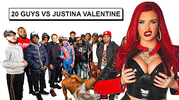 20 GUYS VS 1 RAPPER: JUSTINA VALENTINE