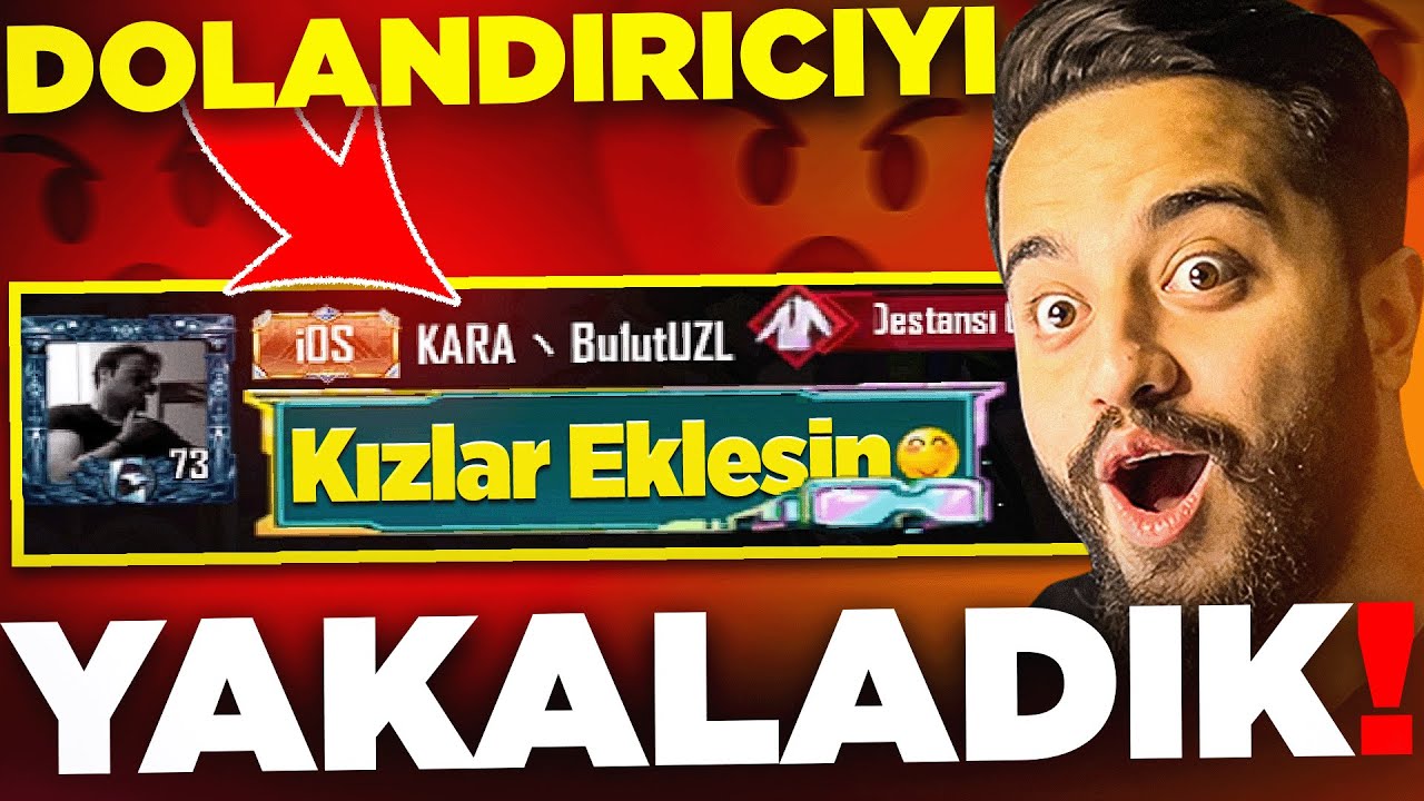 DOLANDIRICIYI YAKALAYIP HESABINI ÇALDIK! SAHTE BULUT! PUBG Mobile