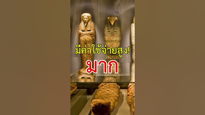 มัมมี่ อียิปต์โบราณ  | สาระ 1 นาที