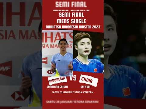 SF MENS DOUBLE DAIHATSU INDONESIA MASTER 2023| JONATHAN CRISTIE VS SHI YUQI CHINA|💪💪Jojo go to Final