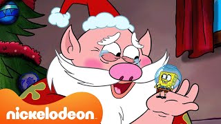 Bob Esponja | ¡Maratón navideño multiversales de Bob Esponja! ❄ | Nickelodeon en Español