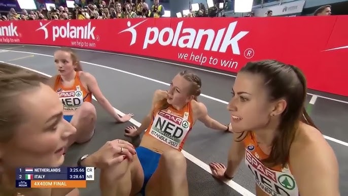 TORUN, POLAND - MARCH 6: Lieke Klaver of The Netherlands competing in the  Womens 400m finalmailto:larsvanhoeven@live.nl during the European Athletics  Stock Photo - Alamy