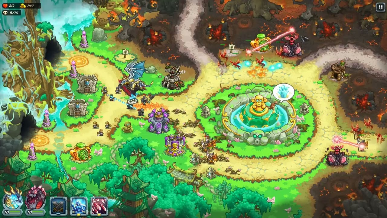 [Kingdom Rush: Alliance] Celestial Monkey Forest | FULL PLAYTHROUGH | VETERAN | 4k + 60fps