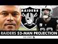 Las vegas raiders 53man roster projection after the 2024 nfl draft