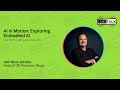 AI in Motion: Exploring Embodied AI