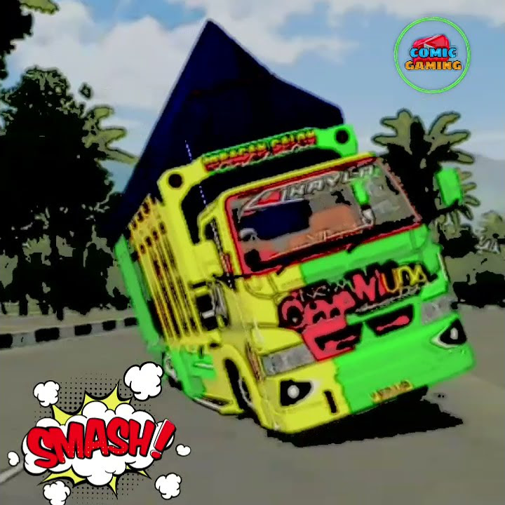 Tiktok Bussid Truk New Oppa Muda Comic style