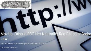 Tech Companies Net Neutrality Repeal Illegal
