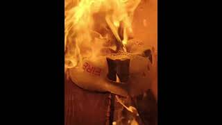 Throwing a LED EST Genesis cover in fire for fun | Last Moments of 2025. #firealarm