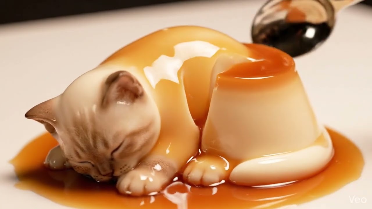 Pudding Kitten Wobble Video
