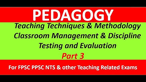 Pedagogy MCQs |Testing and Evaluation ​MCQs| FPSC PPSC & Other teaching-related exams