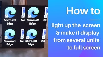 Guidanceshooting: How to light up the LED screen?