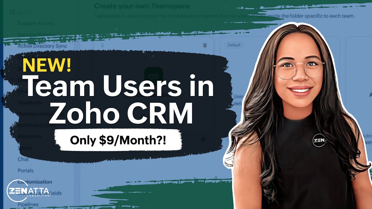 NEW! Team User Licenses || Zoho CRM for Everyone - YouTube