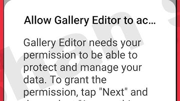 Share Problem Fix Allow Gallery Editor to Access & Gallery Editor needs your permission Problem