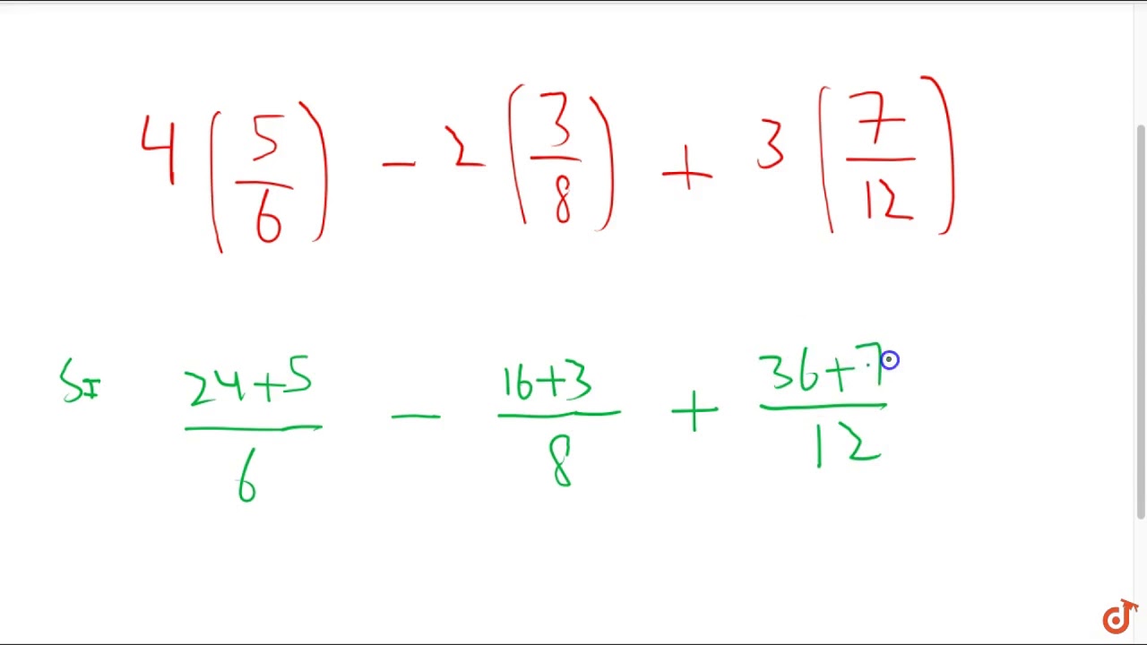 Simplify 4 5 6 2 3 8 3 7 12 Youtube
