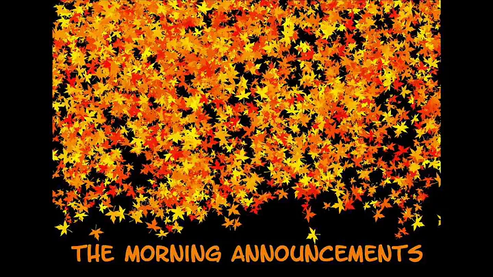 PTHS Morning Announcements Live Stream - October 20, 2017