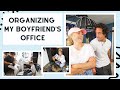 Organizing My Boyfriend's Office | Moving To Hawaii