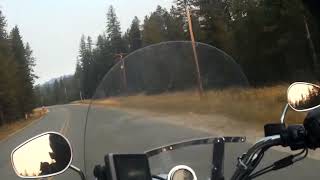 Slow TV - Motorcycle ride from  Priest Lake ID, Selkirk Scenic Loop to Coeur d&#39;Alene ID 2022-09-09