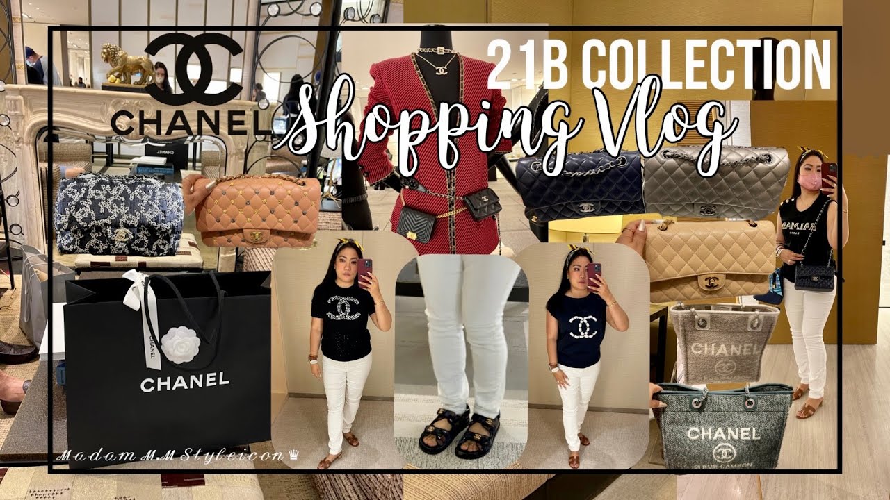 CHANEL 21B COLLECTION SHOPPING VLOG|CLASSIC FLAP, DEAUVILLE, MICRO BAG, RTW, ACCESSORIES& SHOES ℳ.ℳ♛