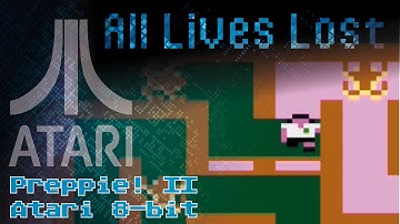 Preppie! II (Atari 8-bit) - ALL LIVES LOST
