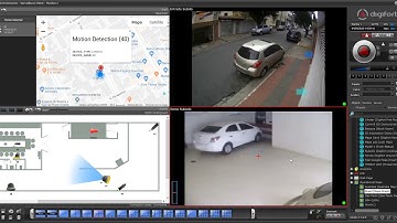 Digifort - Synoptic Maps - Live PTZ Position Feedback