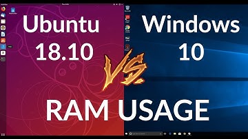 Ubuntu 18.10 vs Windows 10 - RAM Usage Comparison