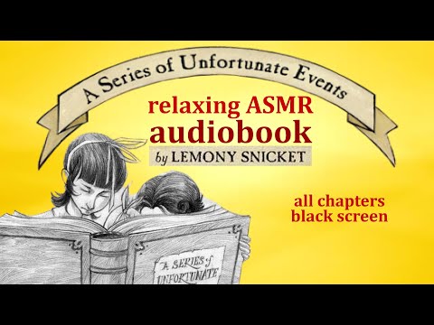 whispering “The Bad Beginning” while it rains ~ full ASMR book with black screen