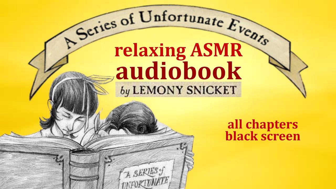 whispering “The Bad Beginning” while it rains ~ full ASMR book with black screen